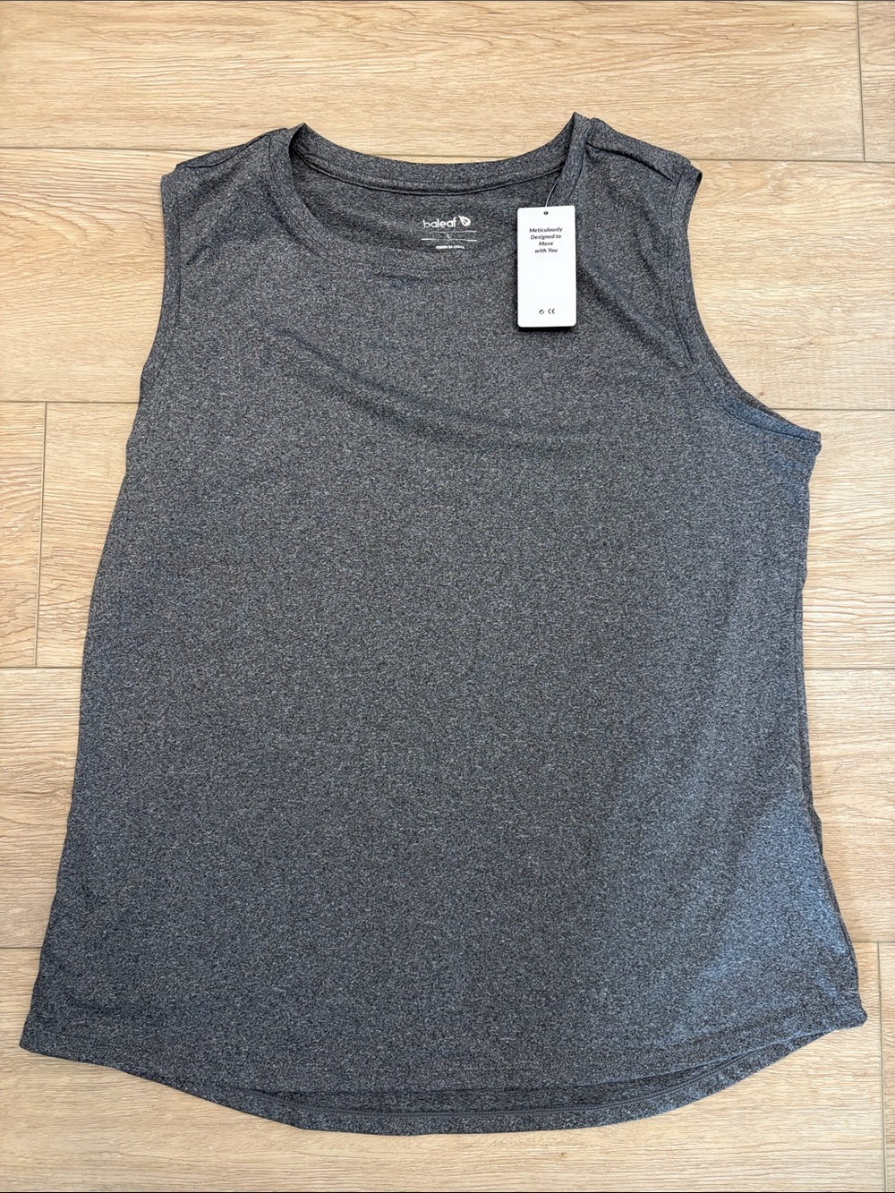 Baleaf Charcoal Gray Performance Sleeveless Tank